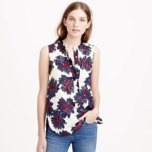 JCREW Sequin Firework Floral Shirt